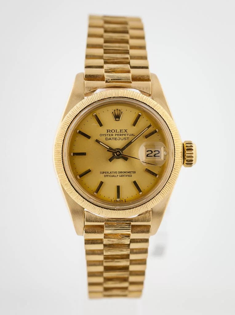 Rolex Datejust 26 Ladies President, Ref 6927, 18K Yellow Gold