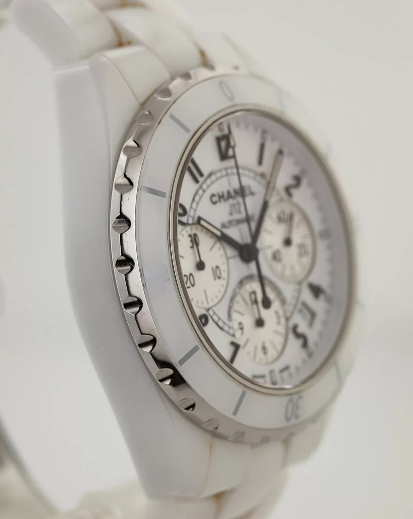 Chanel J12 Chronograph Automatic, Ref H1007, Unisex, White Ceramic