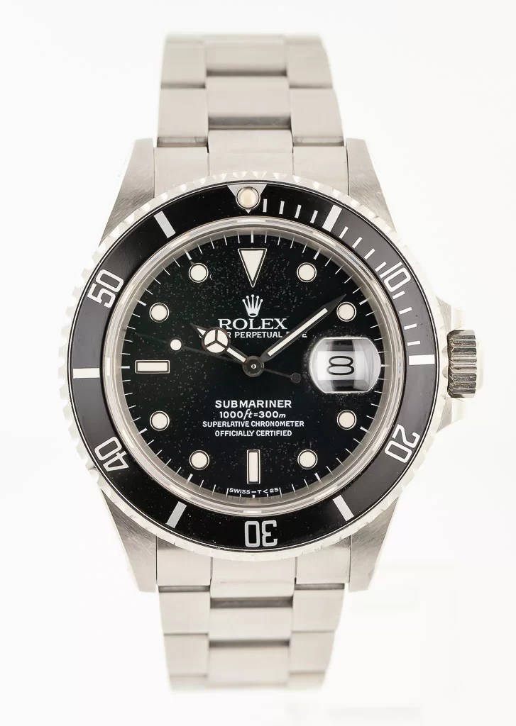 Rolex Submariner Date, Ref 168000, Triple Zero, Men's, Stainless
