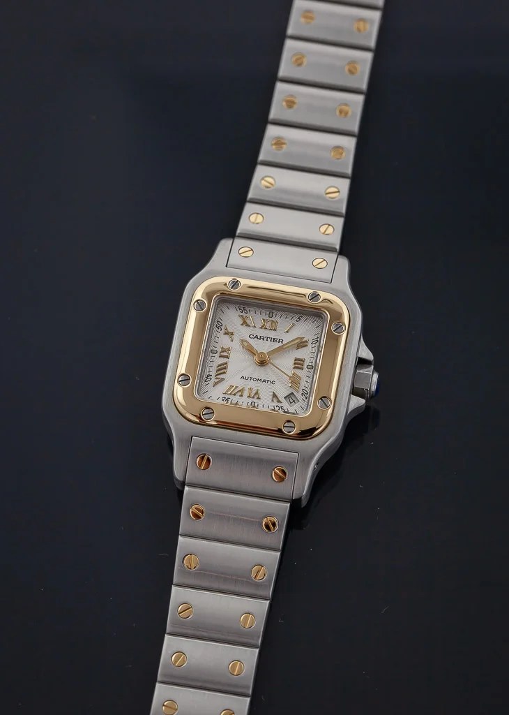 Cartier Santos Galbee, Ref 2423, Ladies, St Steel & 18K Gold
