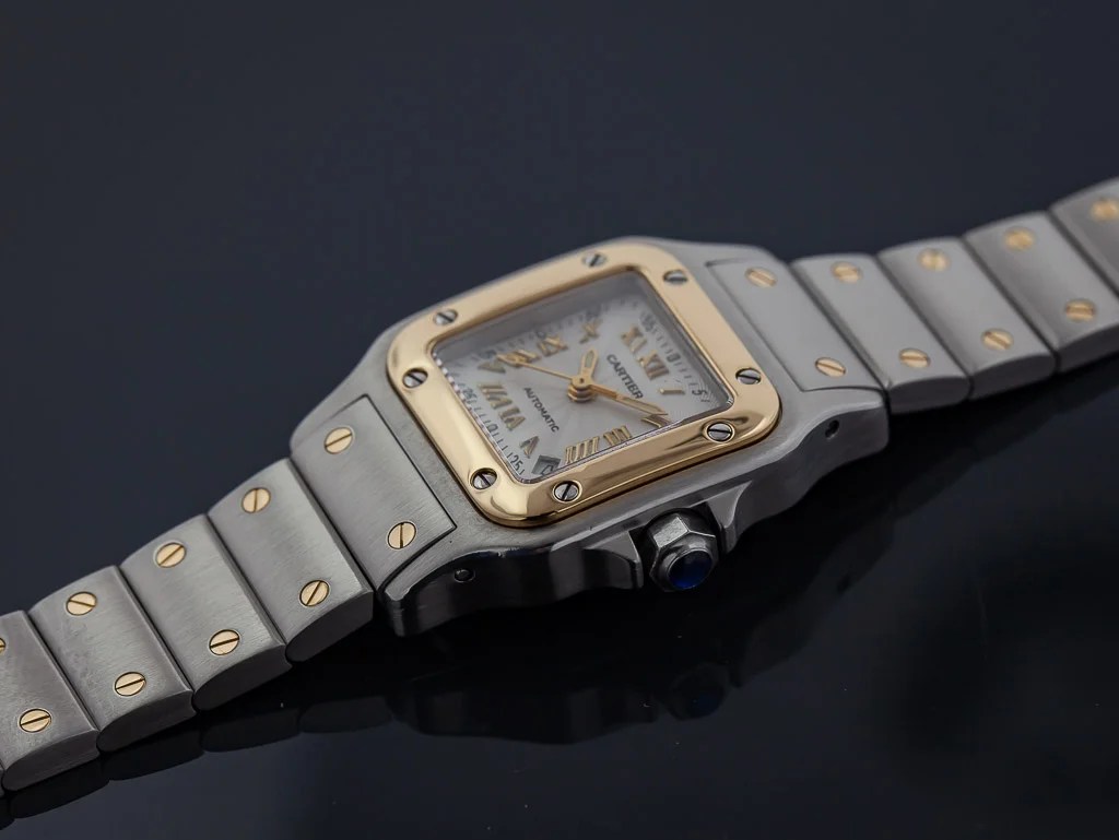Cartier Santos Galbee, Ref 2423, Ladies, St Steel & 18K Gold