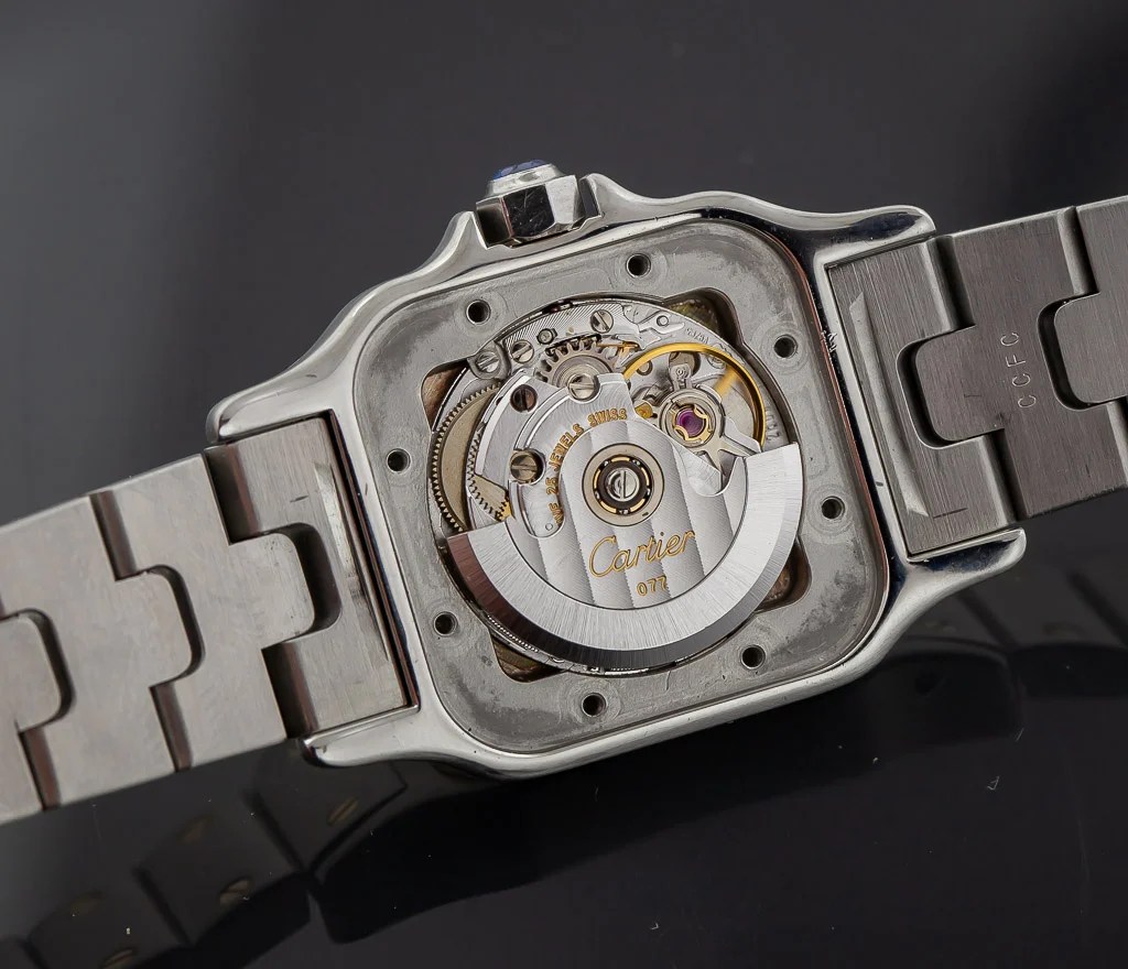 サンチョ　オートグラフ Cartier Santos Galbee, Ref 2423, Ladies, St Steel & 18K Gold