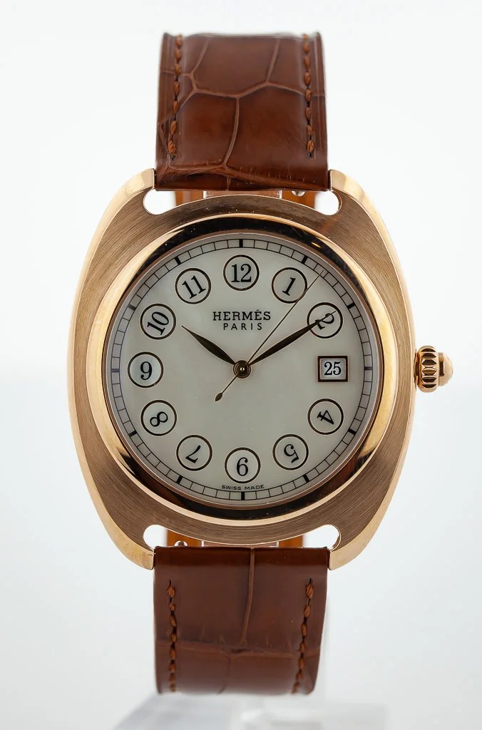 Hermes Dressage, Ref DR1.770, Men's, 18K Rose Gold, MOP Dial, 75th