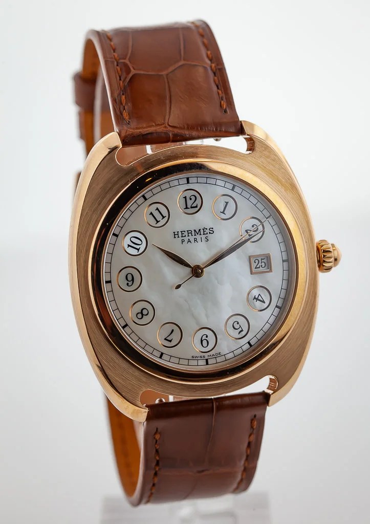 エルメス　リミテッド・エディション 69 Hermes Dressage, Ref DR1.770, Men's, 18K Rose Gold, MOP Dial, 75th