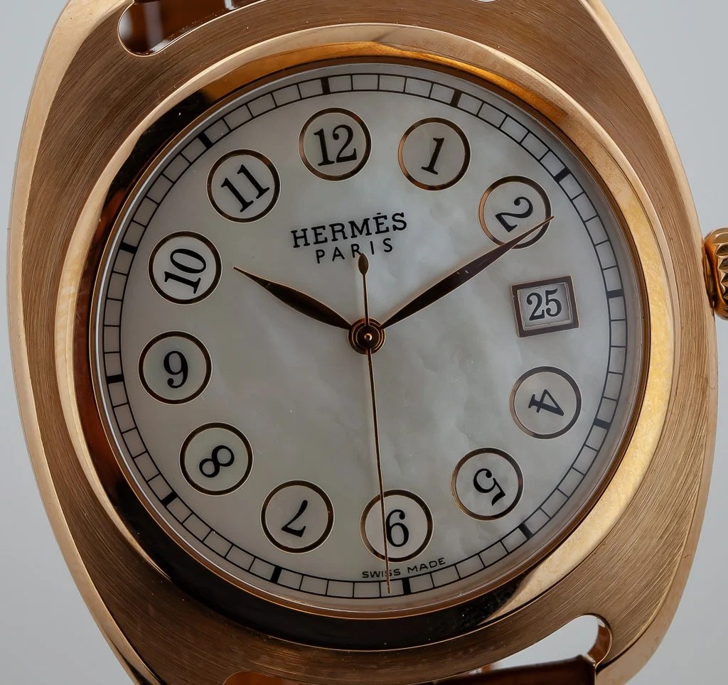 Hermes Dressage, Ref DR1.770, Men's, 18K Rose Gold, MOP Dial, 75th