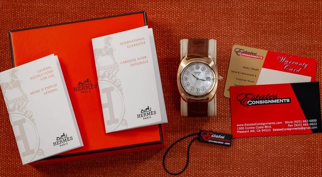 Hermes Dressage, Ref DR1.770, Men's, 18K Rose Gold, MOP Dial, 75th