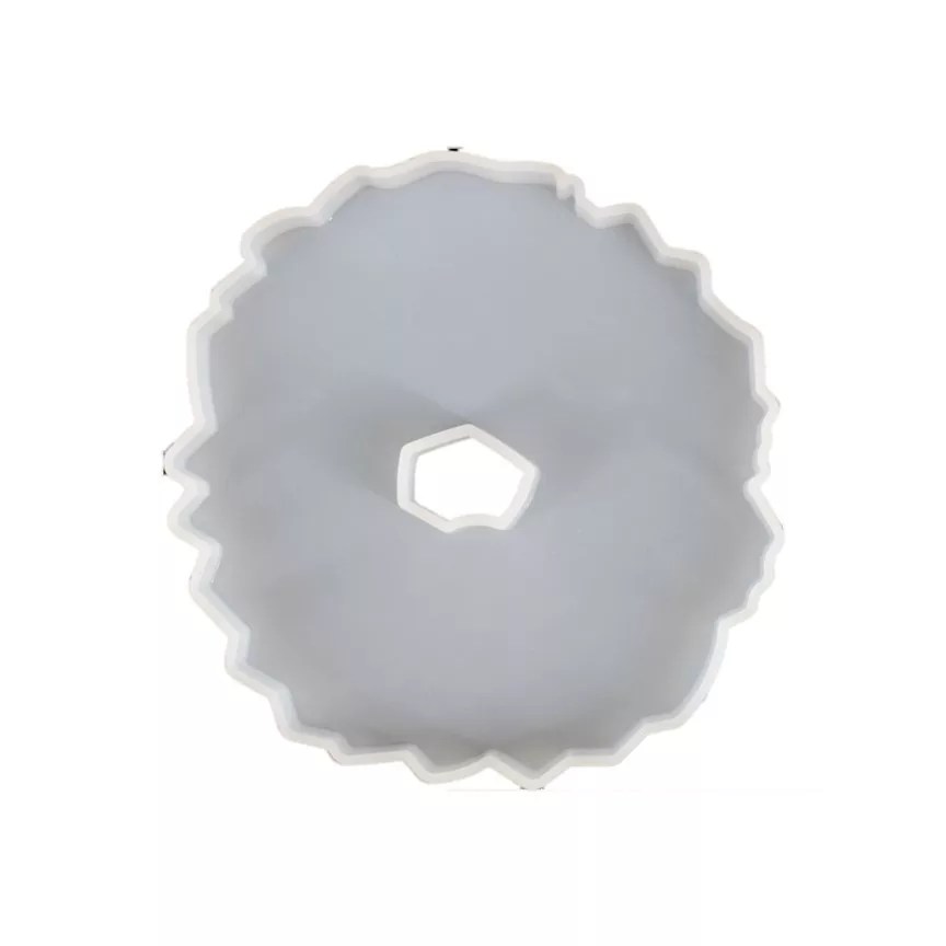 Silicone Mold Resin Geode Coaster Mold 5 Inch