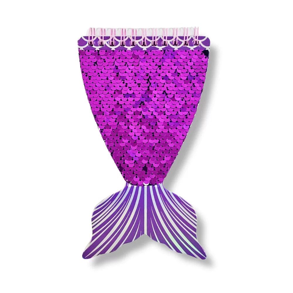 4d89qw4d98qw1d98qw984984qwqwe Elegant Mermaid Sequin Notebook - 40 Page - Image 1