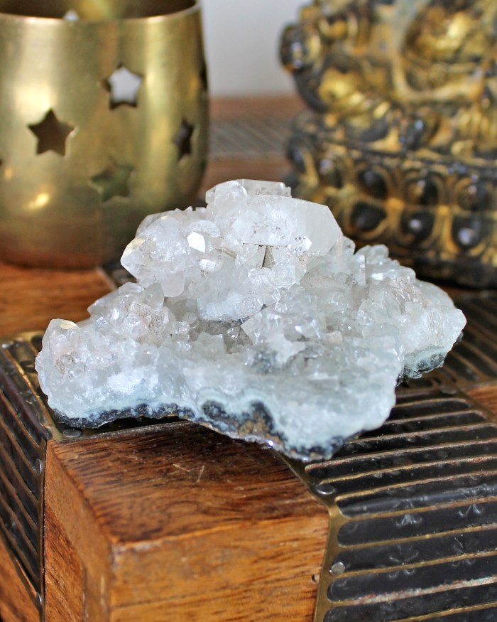 Apophyllite crystal cluster