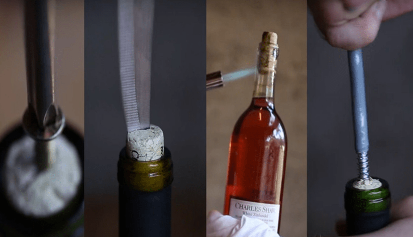 pic How To Open A Cork Without A Corkscrew how to open wine bottle without opener eulogy bar