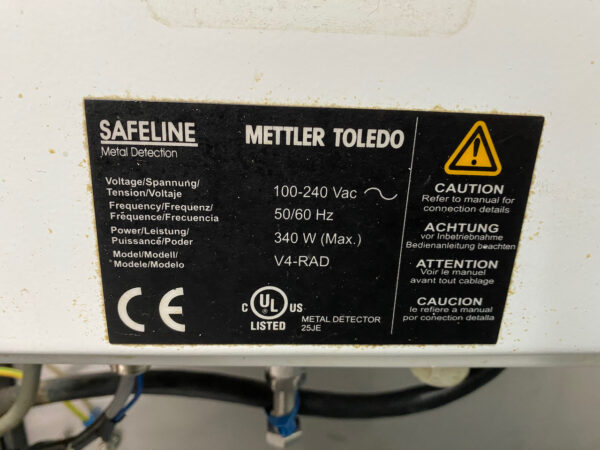 Toledo safeline's gravity fall metal detection systems inspect free. Mettler Toledo Safeline Metaldetektor Euro Back