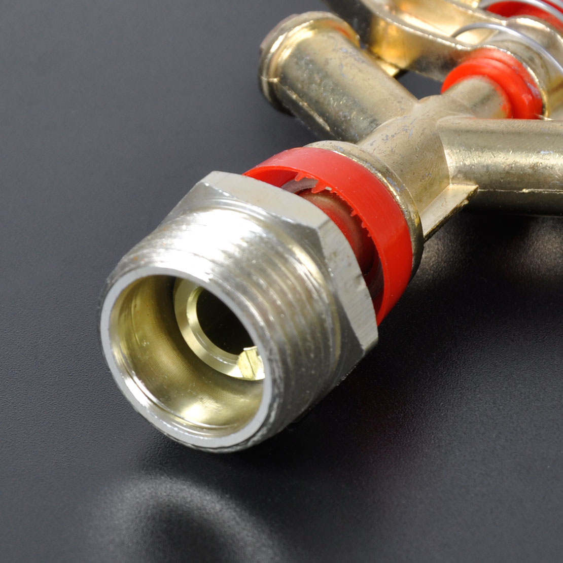 360 Grad Rasen Sprenger Kreisregner Teleskop Impulsregner Garten Rasen Wasser