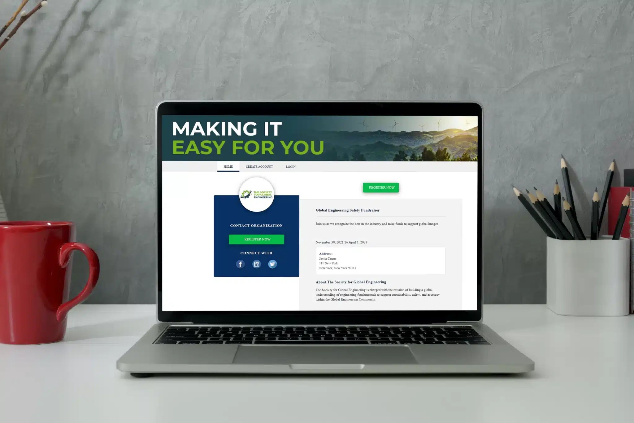 Event Registration Landing Page