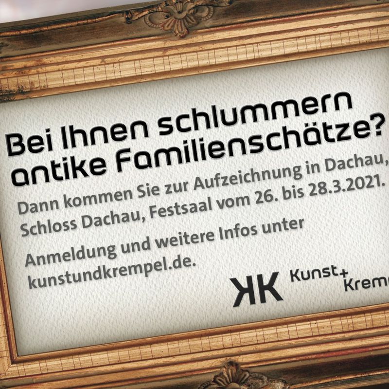 Veranstaltung Kunst Krempel Aufzeichnung Der Antiquitatensendung Mi 03 03 2021 00 05 Uhr Schloss Dachau Dachau Eventfinder