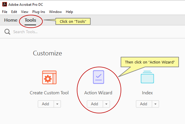 Creating Actions Using Action Wizard In Adobe Acrobat Dc