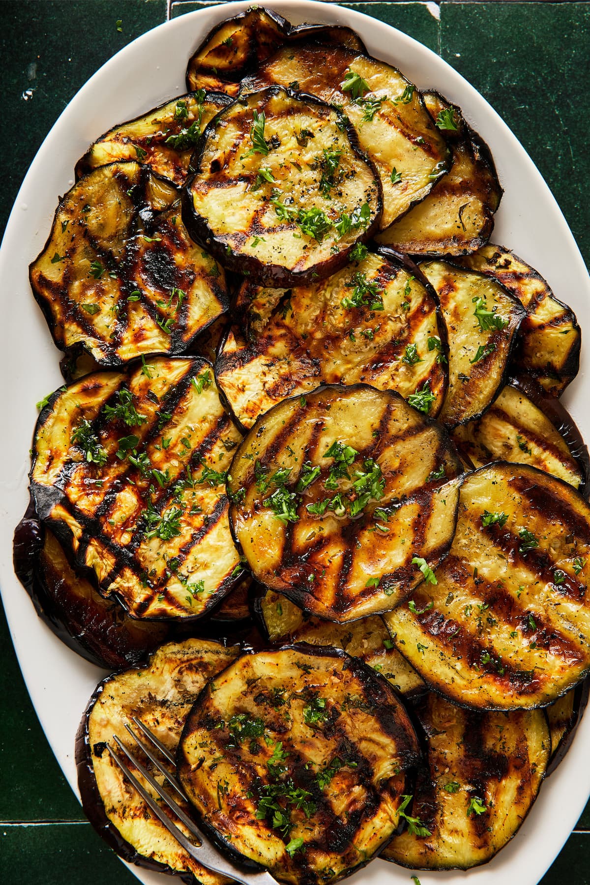 Garlic & Herb Grilled Eggplant 