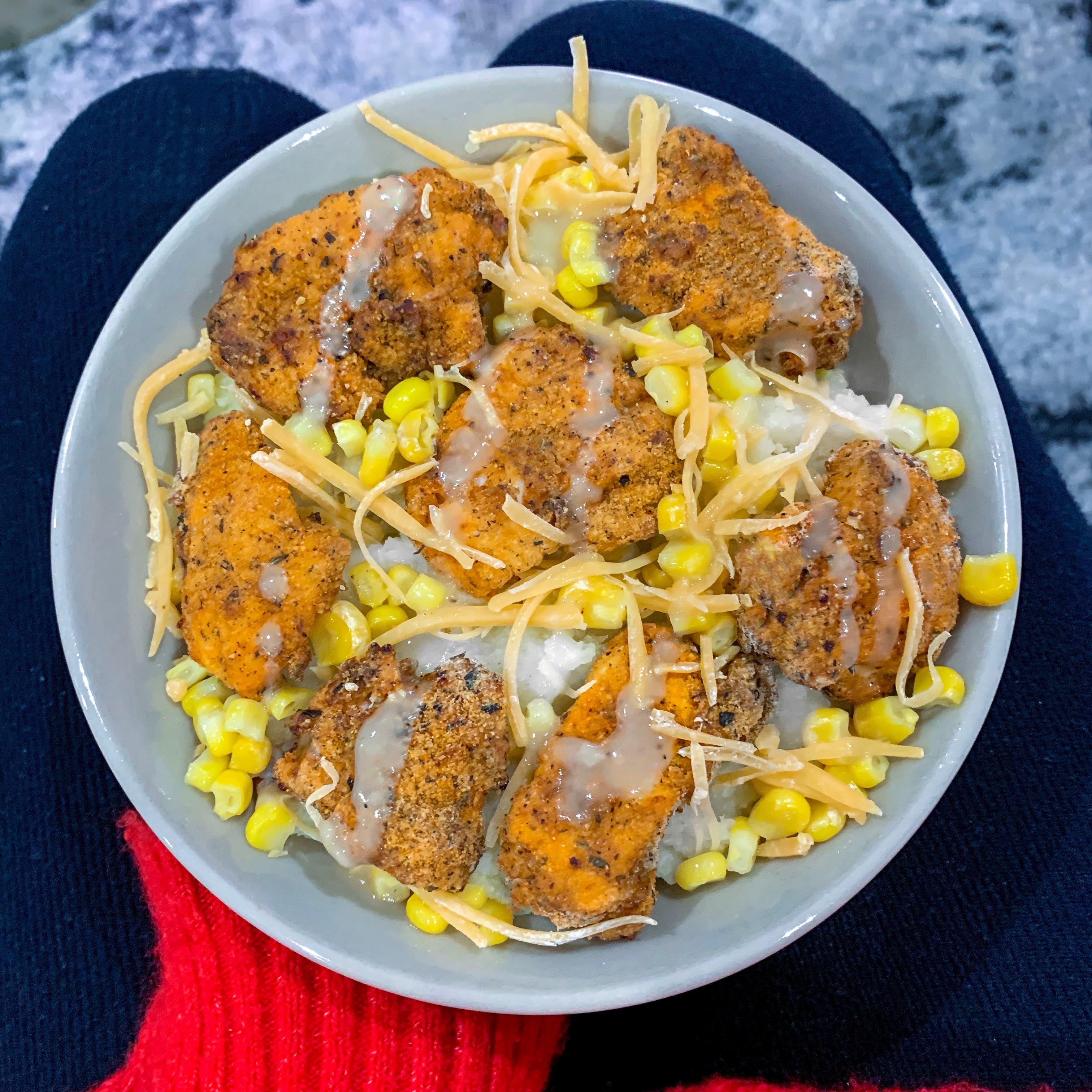 skinny kfc fried chicken classic bowl - everything erica on kfc fried chicken bowl recipe