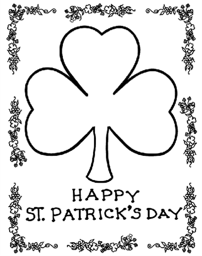 12 st. patrick’s day printable coloring pages for adults & kids