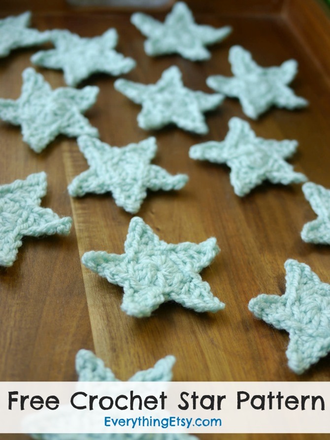 Crochet Star Pattern-Free - EverythingEtsy.com