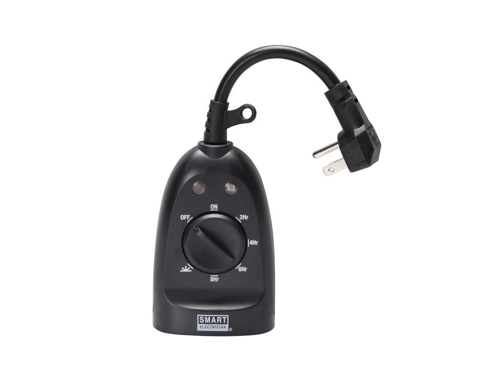 Smart Electrician® 15Amp PlugIn 2Outlet Photocell Mechanical Timer M
