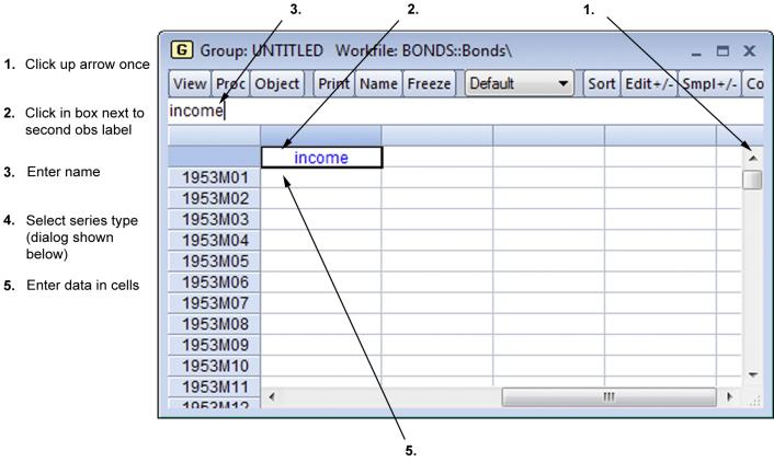 Excel can be way too handy in this regard due to its spreadsheet format,. Eviews Help Importing Data