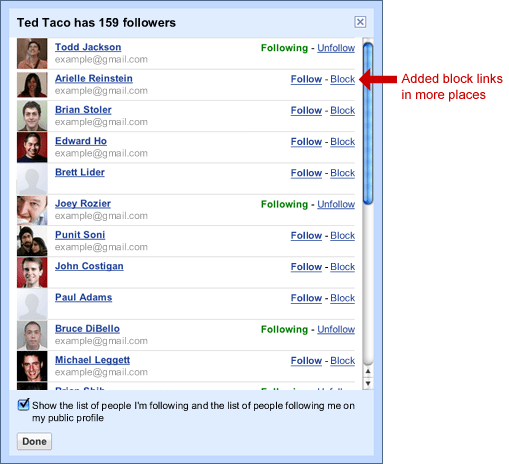 Google Buzz Screenshot From Gmail offical Blog
