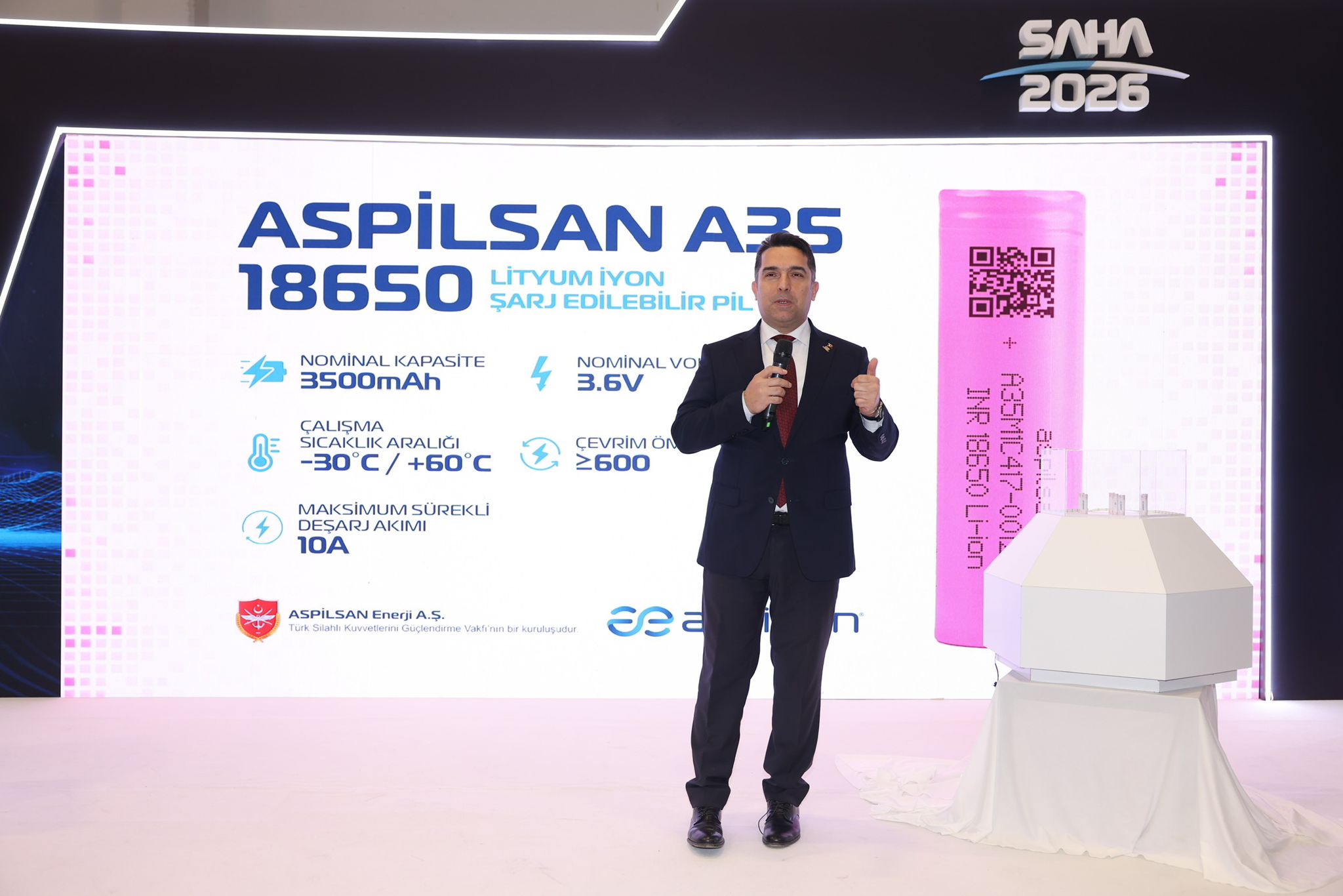 Türk Teknoloji Devi ASPİLSAN, Yeni Nesil A35 Piliyle Dünya Arenasına Çıkıyor