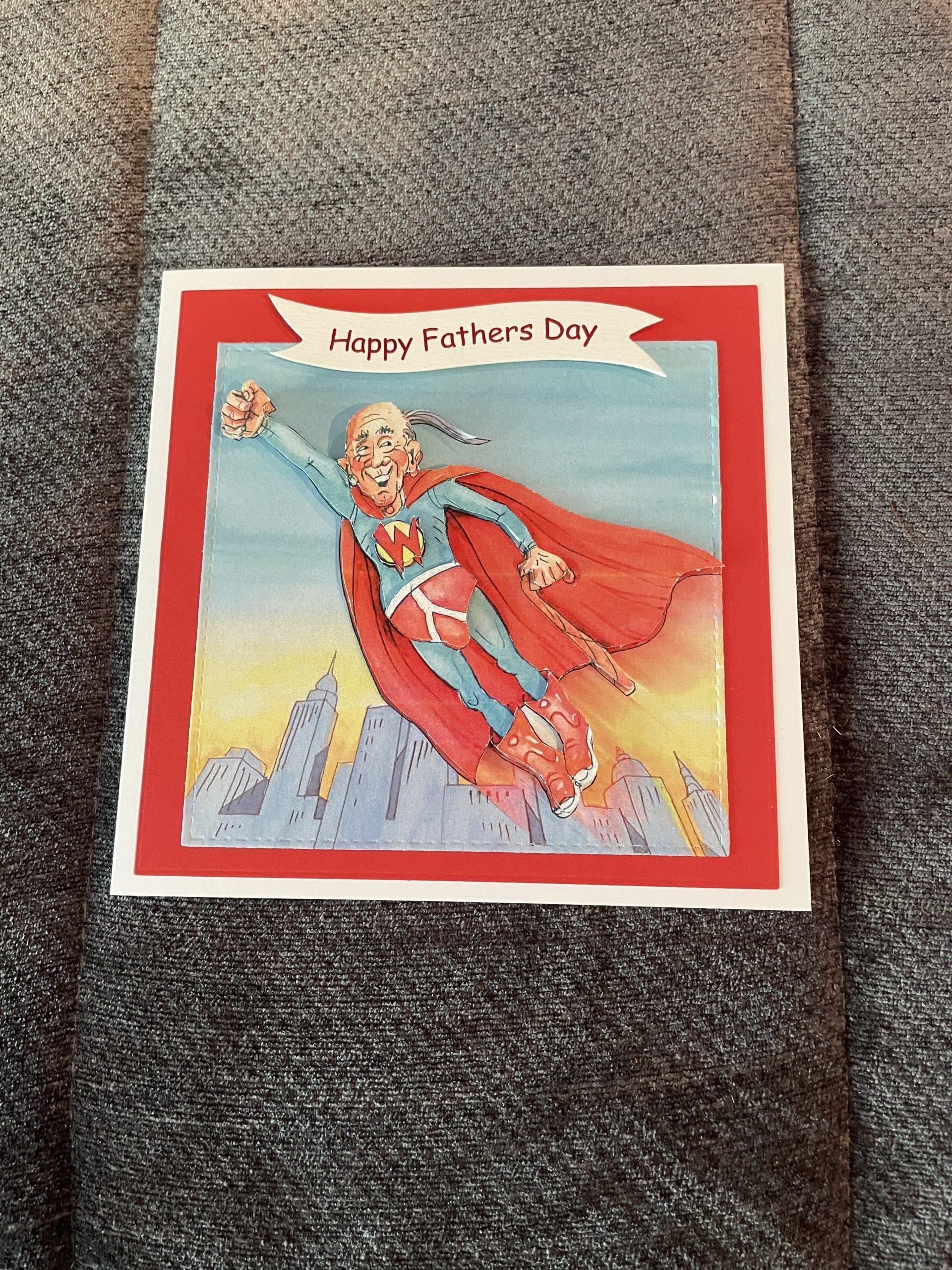 Handcrafted Superman Father S Day Card Ewe Nique Handcrafted Cards
