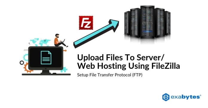 upload files to server using filezilla