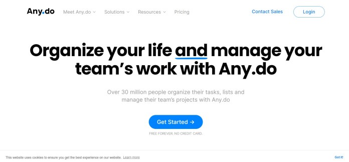 Anydo task management