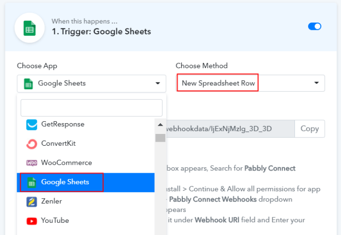 Freshsales integrate with Google Sheets