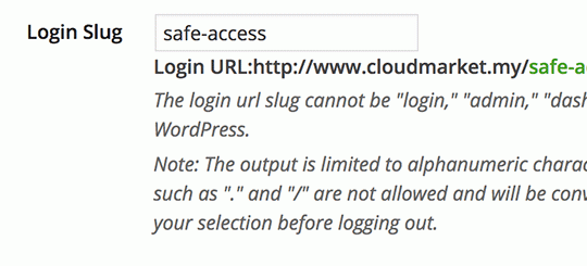 login slug - iThemes Security