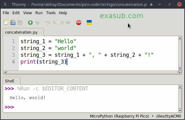 Understanding string data types in MicroPython on Raspberry Pi Pico ...