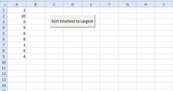 sort numbers in excel vba easy excel macros