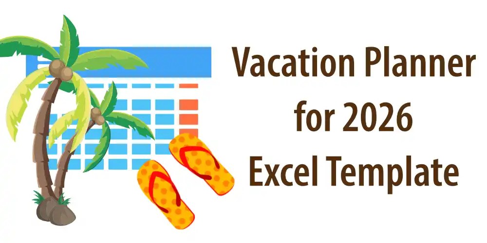 Vacation Calendar 2026 Excel Templates Header Vacation Planner 2026 Free Excel