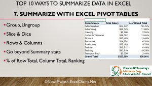 How To Summarize Data in Excel: Top 10 Ways