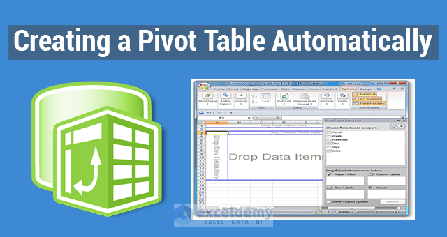 Creating A Pivot Table Automatically In Excel 2 Methods
