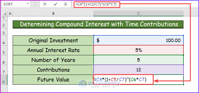 How to Use Compound Interest Formula in Excel (4 Easy Ways) (10) How to Use Compound Interest Formula in Excel (4 Easy Ways) (10)