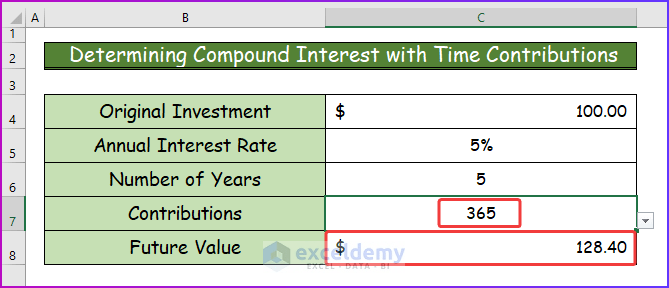 How to Use Compound Interest Formula in Excel (4 Easy Ways) (12) How to Use Compound Interest Formula in Excel (4 Easy Ways) (12)