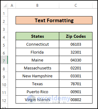 How To Keep Leading Zeros In Excel 10 Suitable Methods