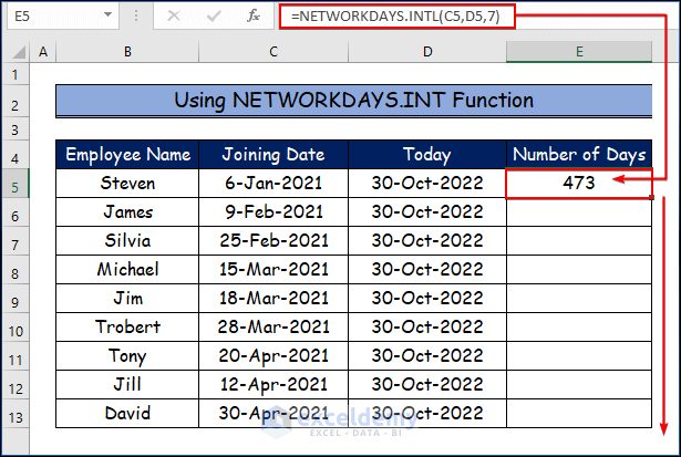 Kuinka käyttää Excel-kaavaa päivien laskemiseen päivämäärästä tähän päivään (22) Kuinka käyttää Excel-kaavaa päivien laskemiseen päivämäärästä tähän päivään (22)