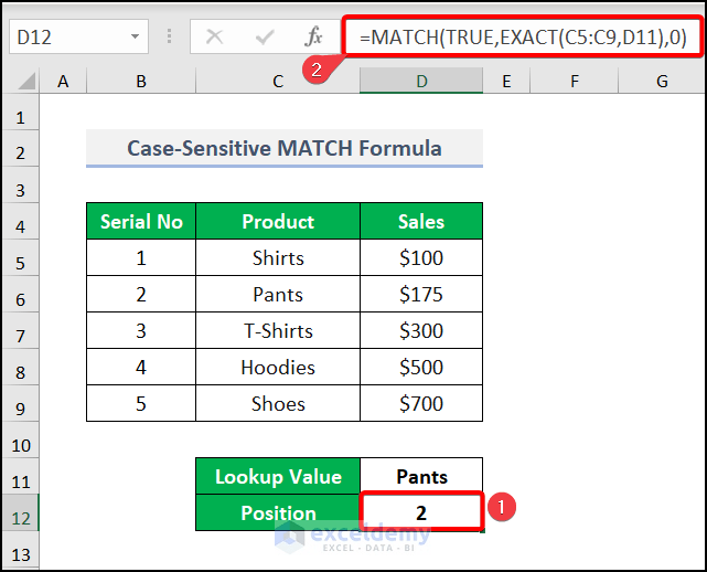 How to Use MATCH Function in Excel? - ExcelDemy (10) How to Use MATCH Function in Excel? - ExcelDemy (10)