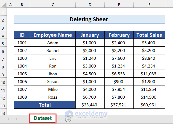 How to delete a sheet in excel (7 quick ways)