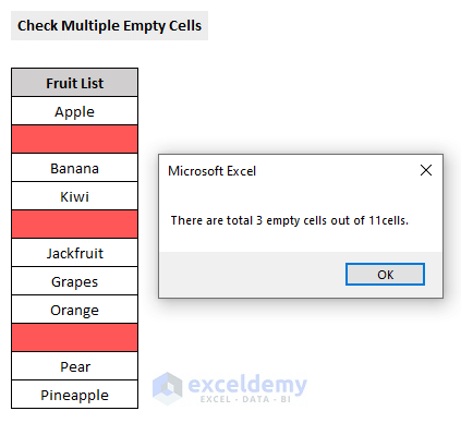 Excel Vba Need Control That Will Check Is Theere Empty Cell Stack - Best Mountain Photos in Full HD