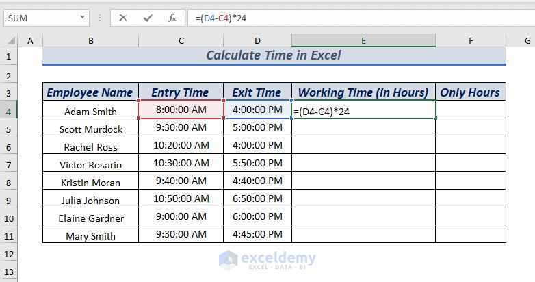 How To Calculate Time In Excel Time Function Spreadsheeto - Space Texture Collection - 4K Quality