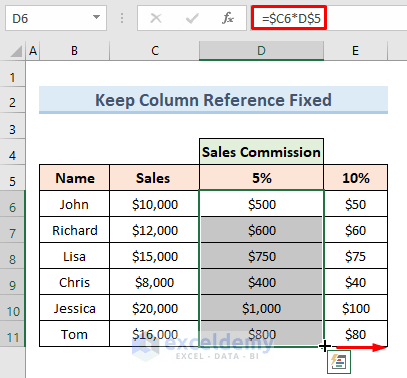 How to Keep a Cell Fixed in Excel Formula (4 Easy Ways) - ExcelDemy (14) How to Keep a Cell Fixed in Excel Formula (4 Easy Ways) - ExcelDemy (14)
