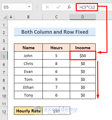 How to Keep a Cell Fixed in Excel Formula (4 Easy Ways) - ExcelDemy (17) How to Keep a Cell Fixed in Excel Formula (4 Easy Ways) - ExcelDemy (17)