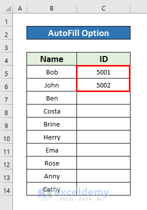 How to Make a Numbered List in Excel (8 Methods) - ExcelDemy (6) How to Make a Numbered List in Excel (8 Methods) - ExcelDemy (6)