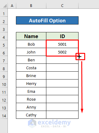 How to Make a Numbered List in Excel (8 Methods) - ExcelDemy (7) How to Make a Numbered List in Excel (8 Methods) - ExcelDemy (7)