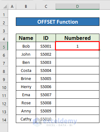 How to Make a Numbered List in Excel (8 Methods) - ExcelDemy (18) How to Make a Numbered List in Excel (8 Methods) - ExcelDemy (18)